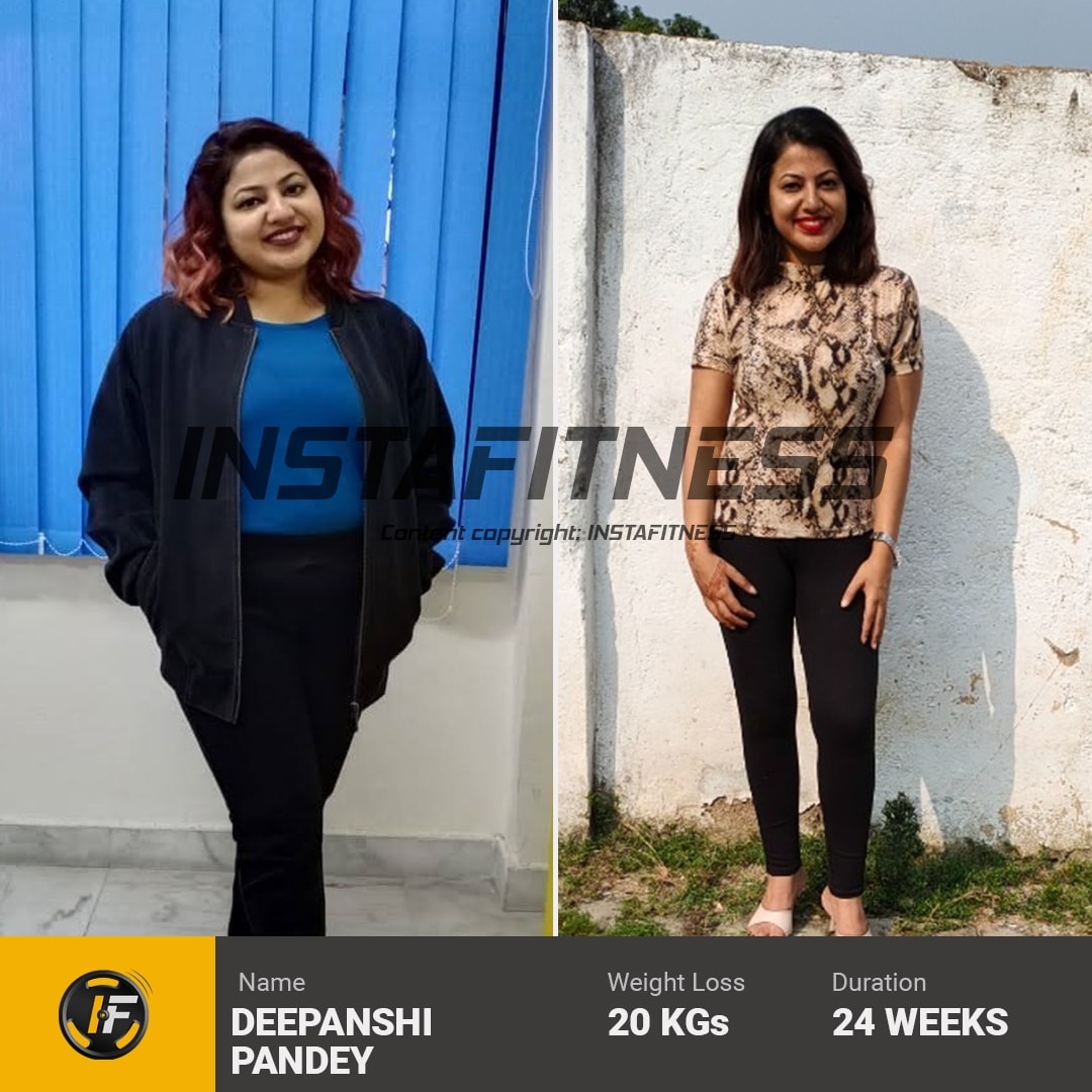 deepanshi pandey weight loss transformation