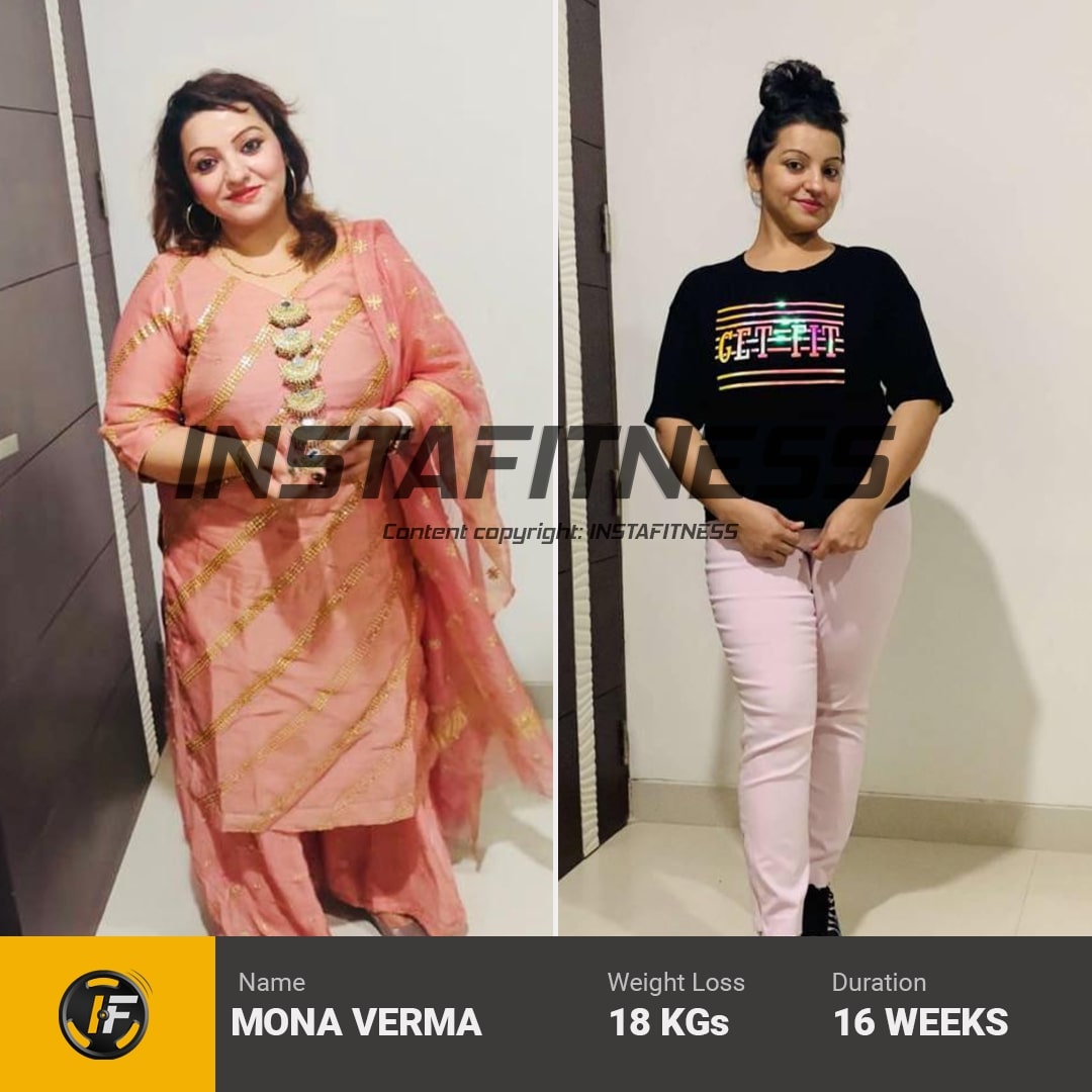 mona verma weight loss transformation