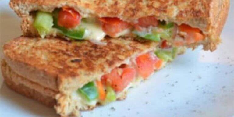 Vegetable Bread Cheese Sandwich