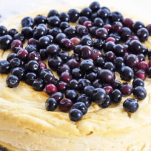 Keto Blueberry Rich Cheesecake Recipe