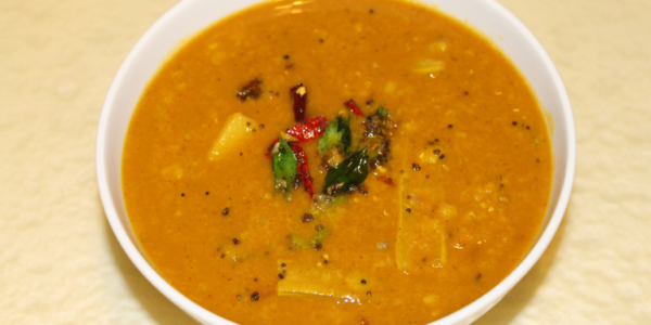 Indian Sambar Lentil Stew Recipe